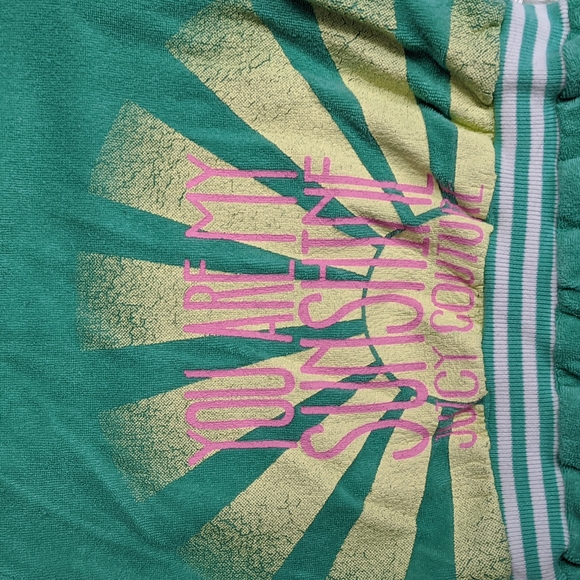 Juicy Couture Hooded Towel Toddler Romper - Picture 3 of 4